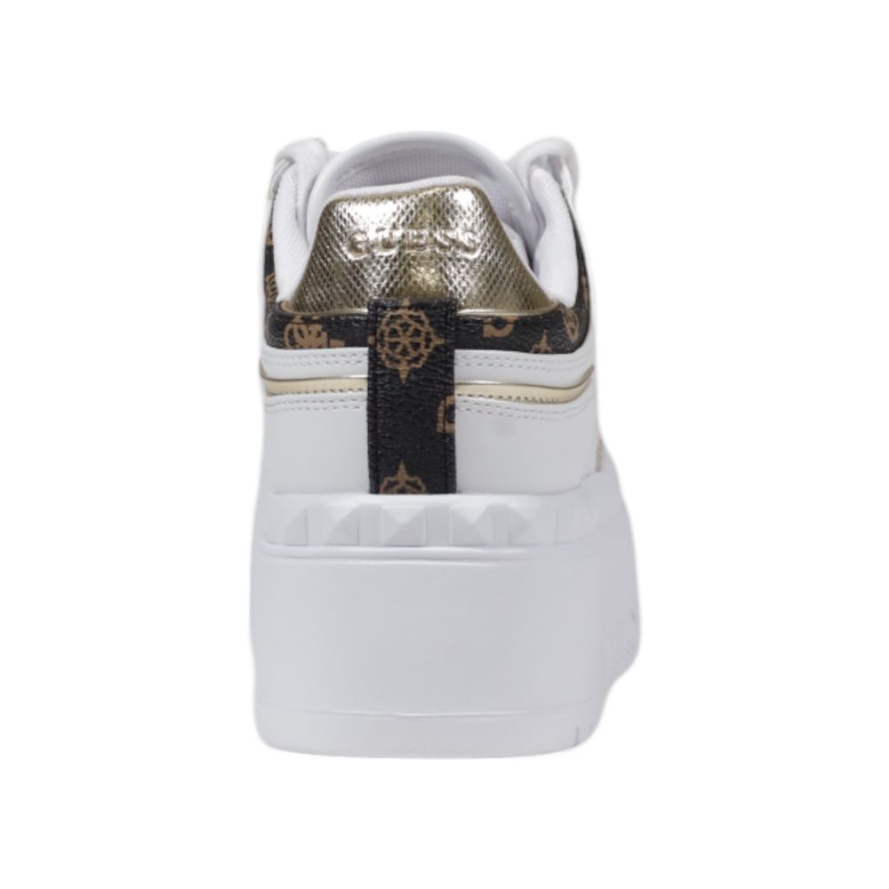 Guess White Polyethylene Platform Pumps | Regal Royce