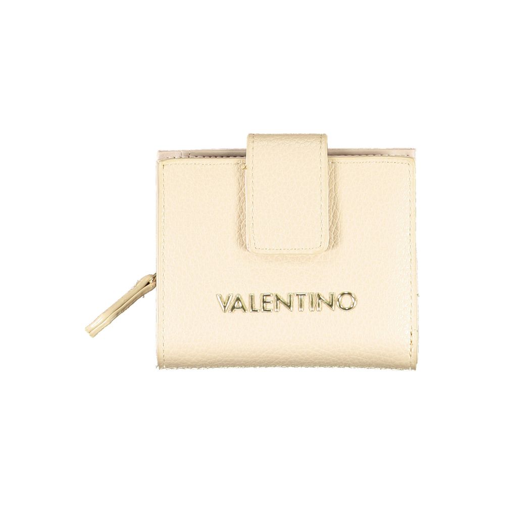 Mario Valentino Beige Polyurethane Women Wallet | Regal Royce