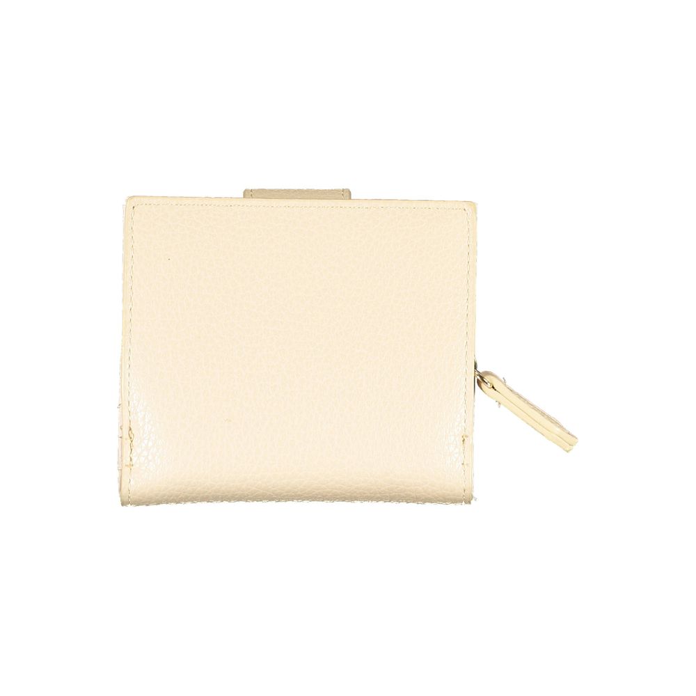 Mario Valentino Beige Polyurethane Women Wallet | Regal Royce