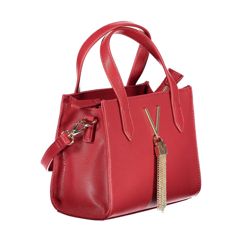 Mario Valentino Red Polyurethane Women Handbag | Regal Royce