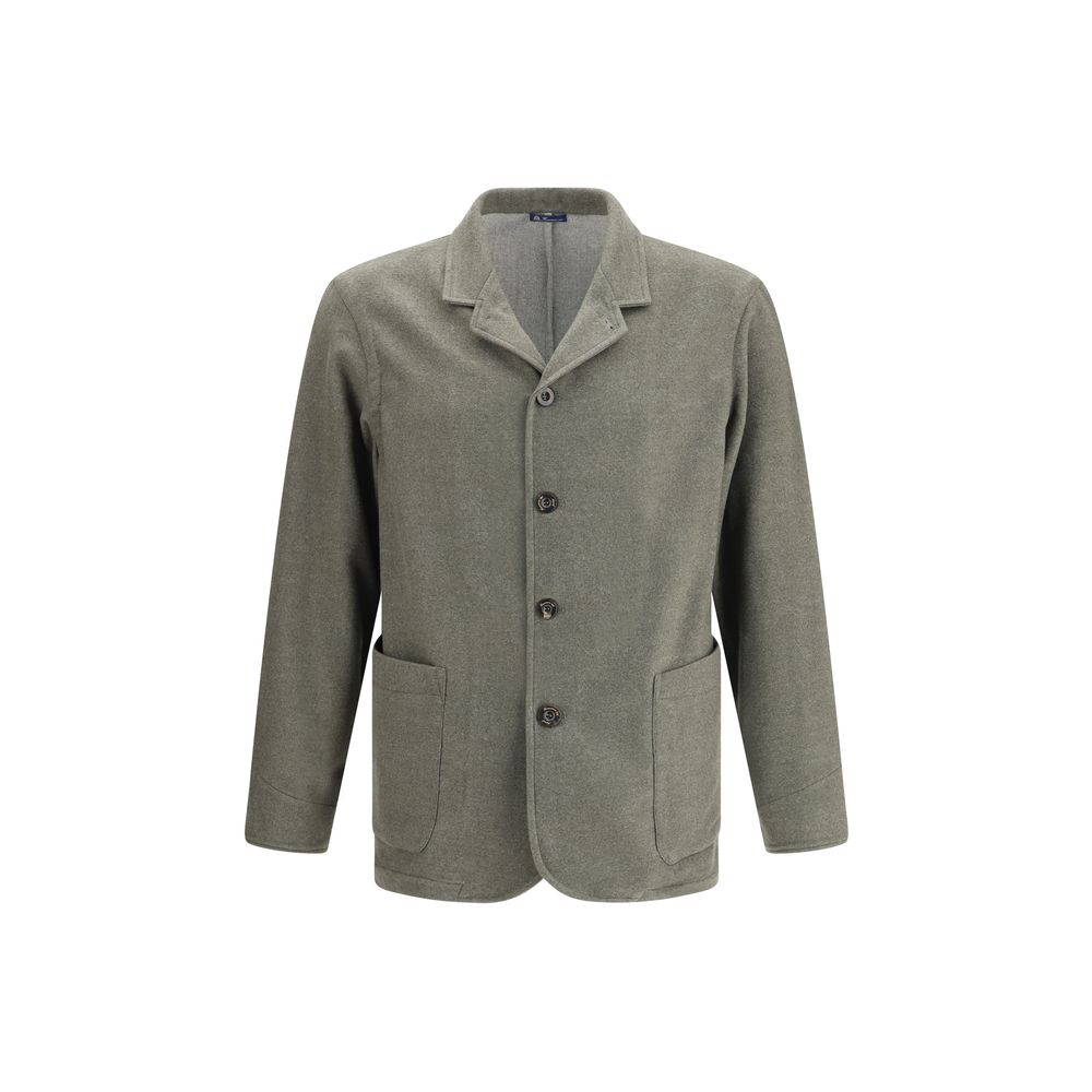 Finamore Bicolor Fleece Wool Coat | Regal Royce