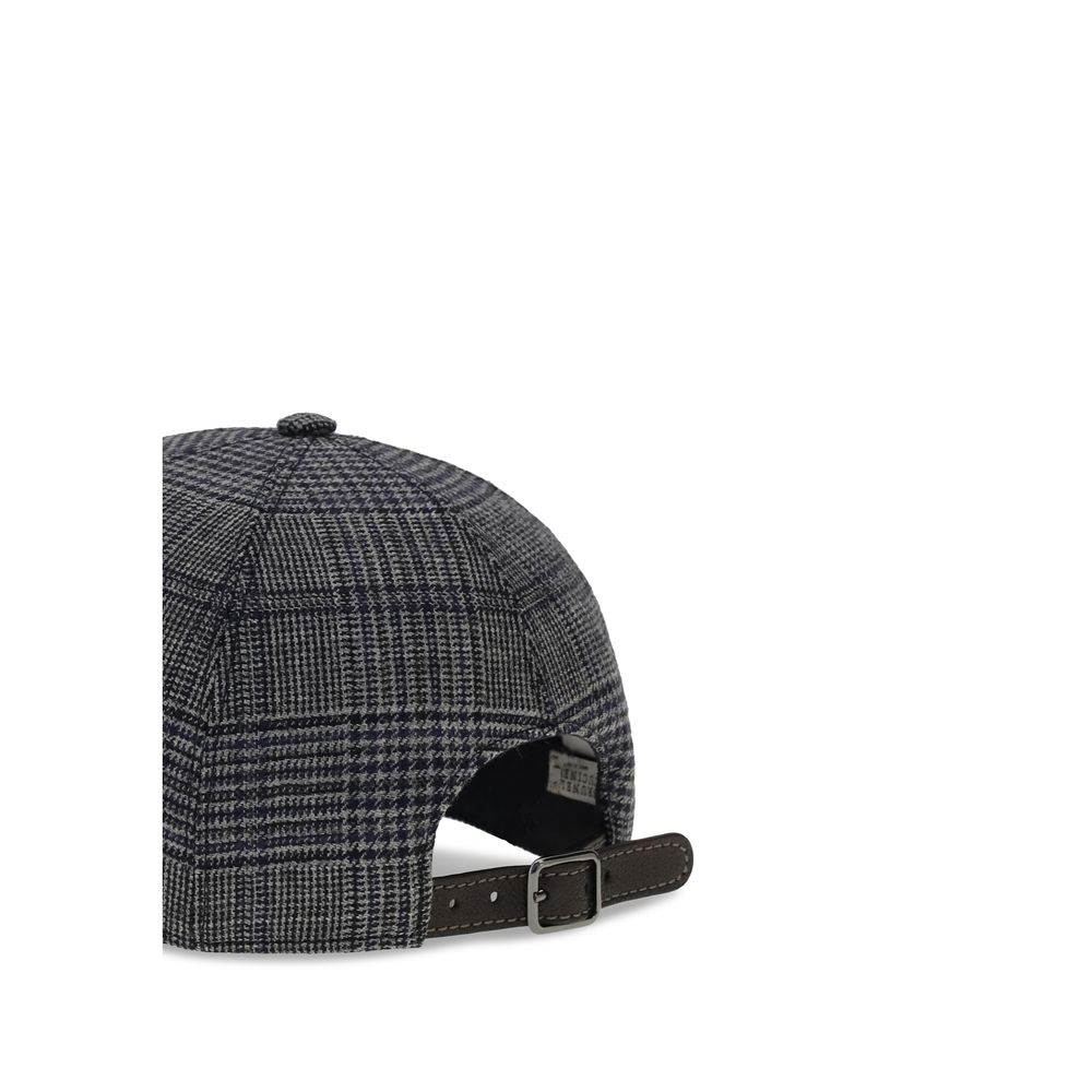 Brunello Cucinelli Gray Fleece Wool Cap (Baseball Hat) | Regal Royce