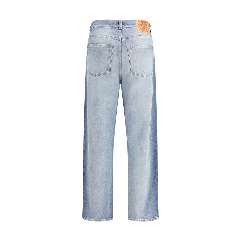 Magliano Blue Cotton Relaxed Fit Jeans | Regal Royce