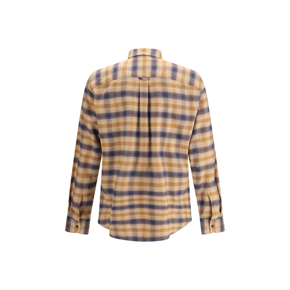 Brioni Multicolor Cotton Pattern Shirt | Regal Royce