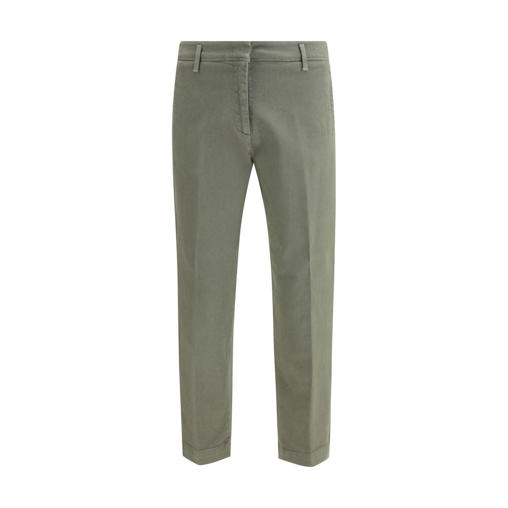Cruna Bicolor Cotton Casual Pants | Regal Royce