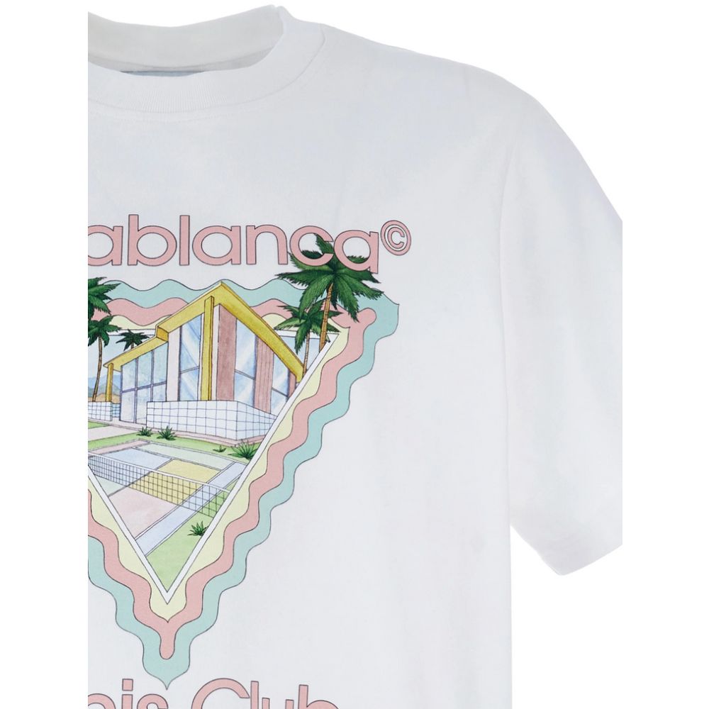 Casablanca White Cotton T-Shirt