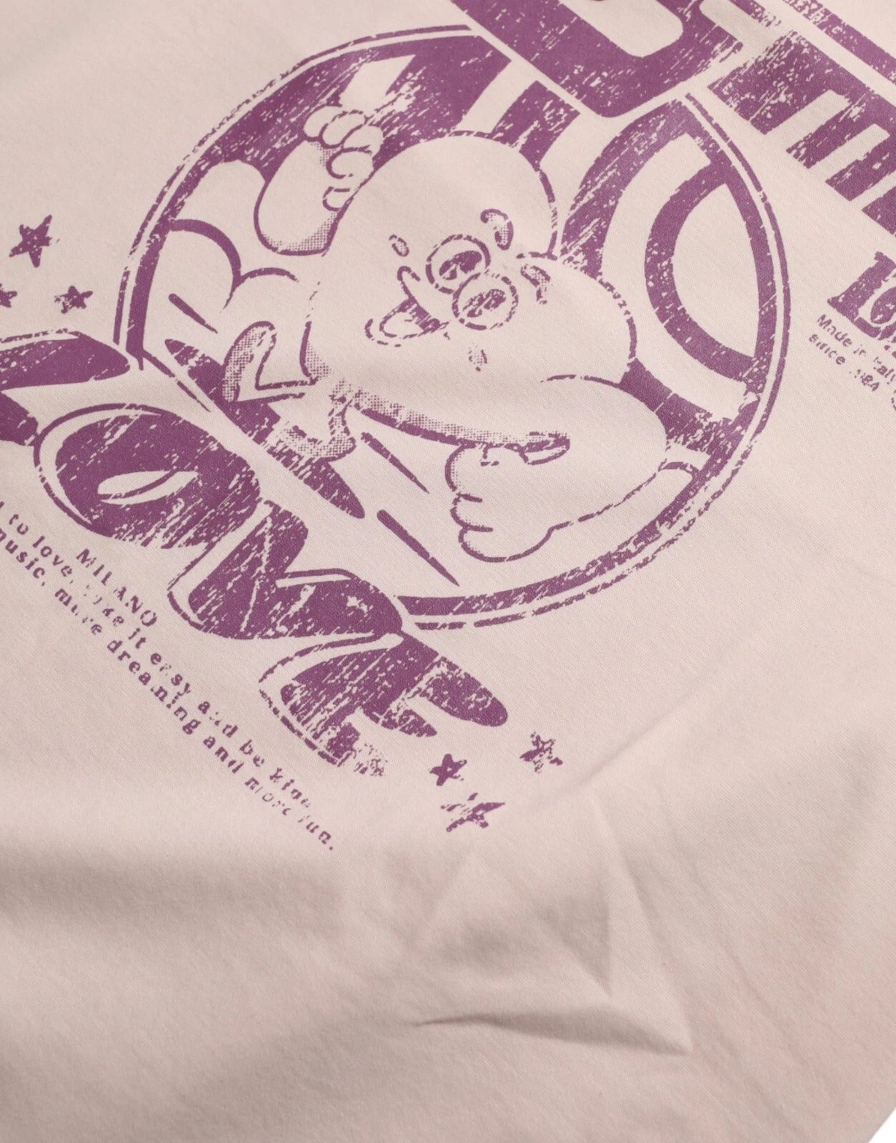 Dolce & Gabbana Beige Cosmic Love Cotton Crew Neck T-shirt | Regal Royce