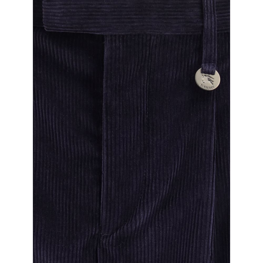 Burberry Blue Cotton Pants | Regal Royce
