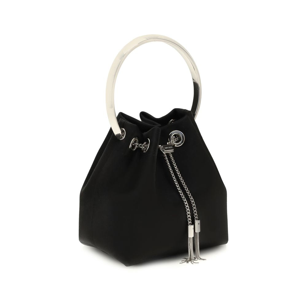 Jimmy Choo Black Silk Backet Bag | Regal Royce