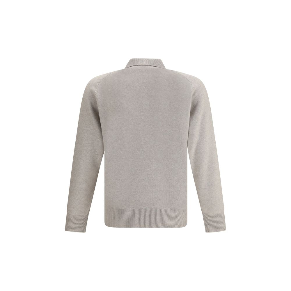 Brunello Cucinelli Beige Cashmere Polo Shirt | Regal Royce
