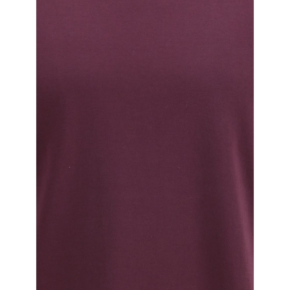 Brunello Cucinelli Purple Cotton T-Shirt