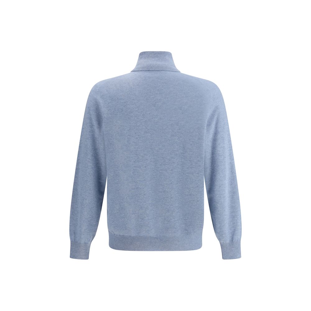 Brunello Cucinelli Blue Cashmere Sweater | Regal Royce