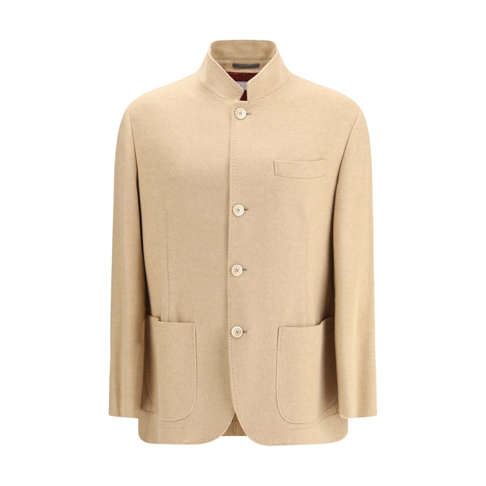 Brunello Cucinelli Beige Cashmere Coat | Regal Royce