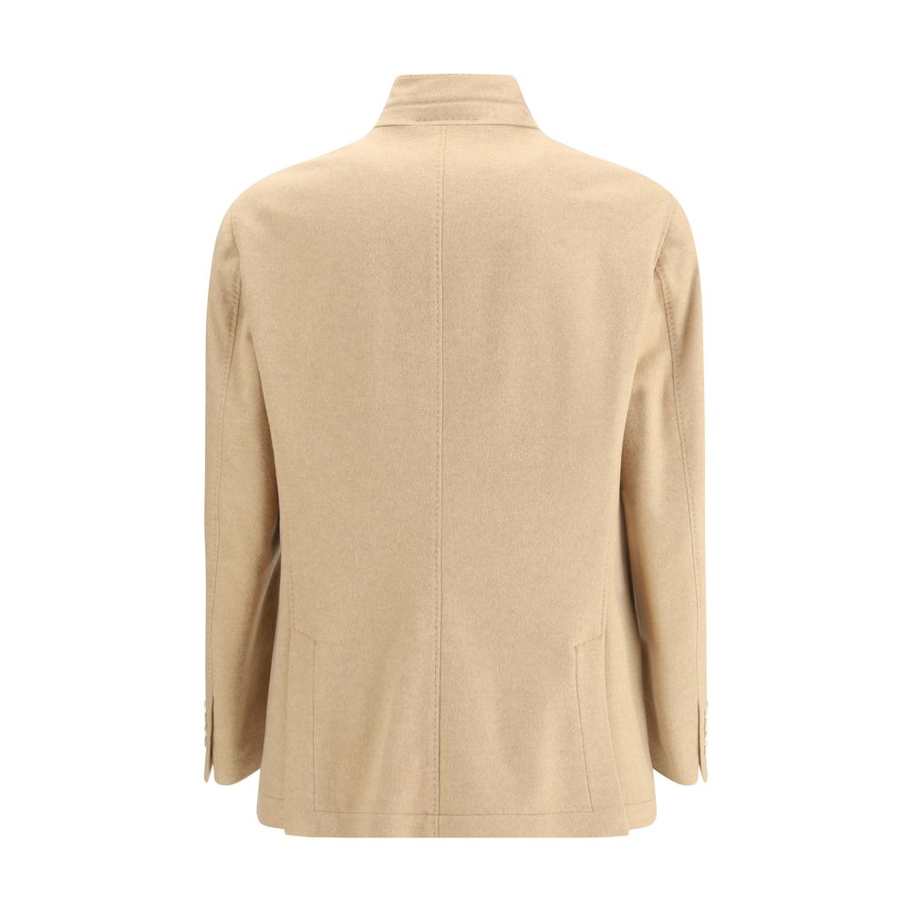 Brunello Cucinelli Beige Cashmere Coat | Regal Royce