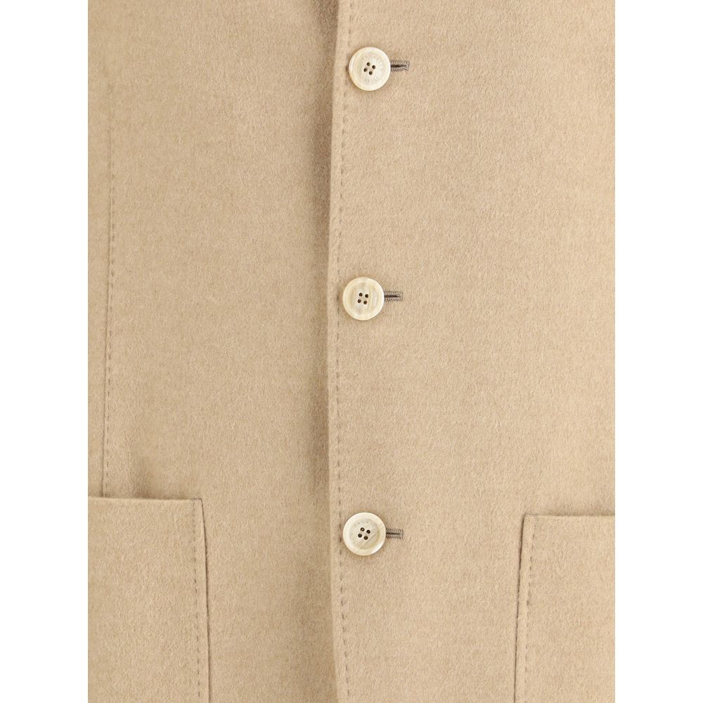 Brunello Cucinelli Beige Cashmere Coat | Regal Royce