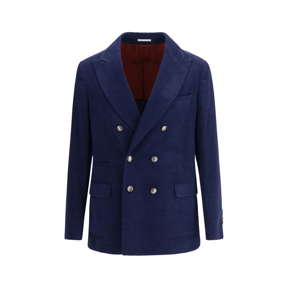 Brunello Cucinelli Blue Wool Coat | Regal Royce