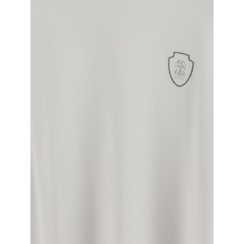 Brunello Cucinelli White Polyamide T-Shirt | Regal Royce