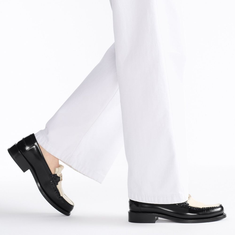Dior Black Calfskin Slip-On Loafers