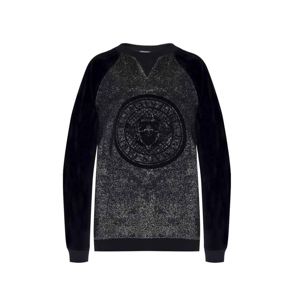Balmain Black Elastane Sweatshirt