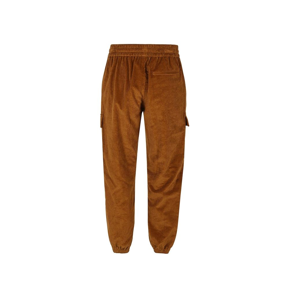 Marcelo Burlon Brown Cotton Casual Pants