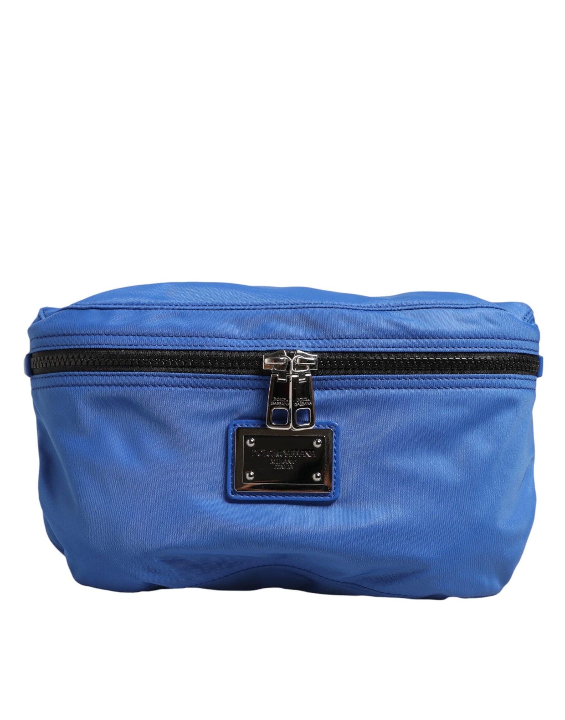 Dolce & Gabbana Blue Logo Plaque Nylon Waist Fanny Pack Men's Borse Bag | Regal Royce