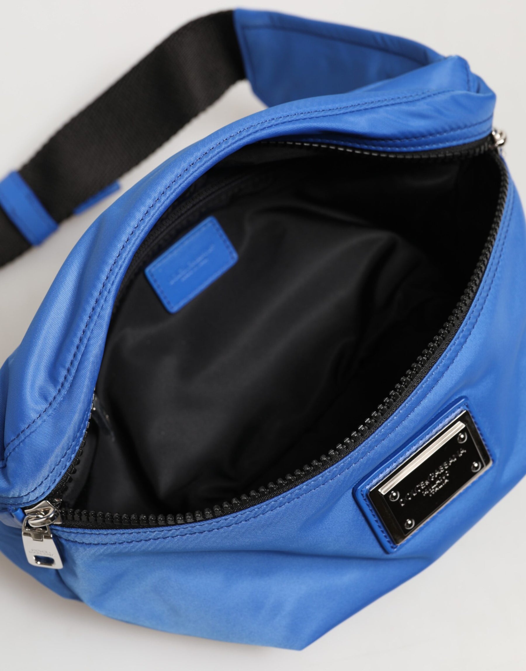 Dolce & Gabbana Blue Logo Plaque Nylon Waist Fanny Pack Men's Borse Bag | Regal Royce