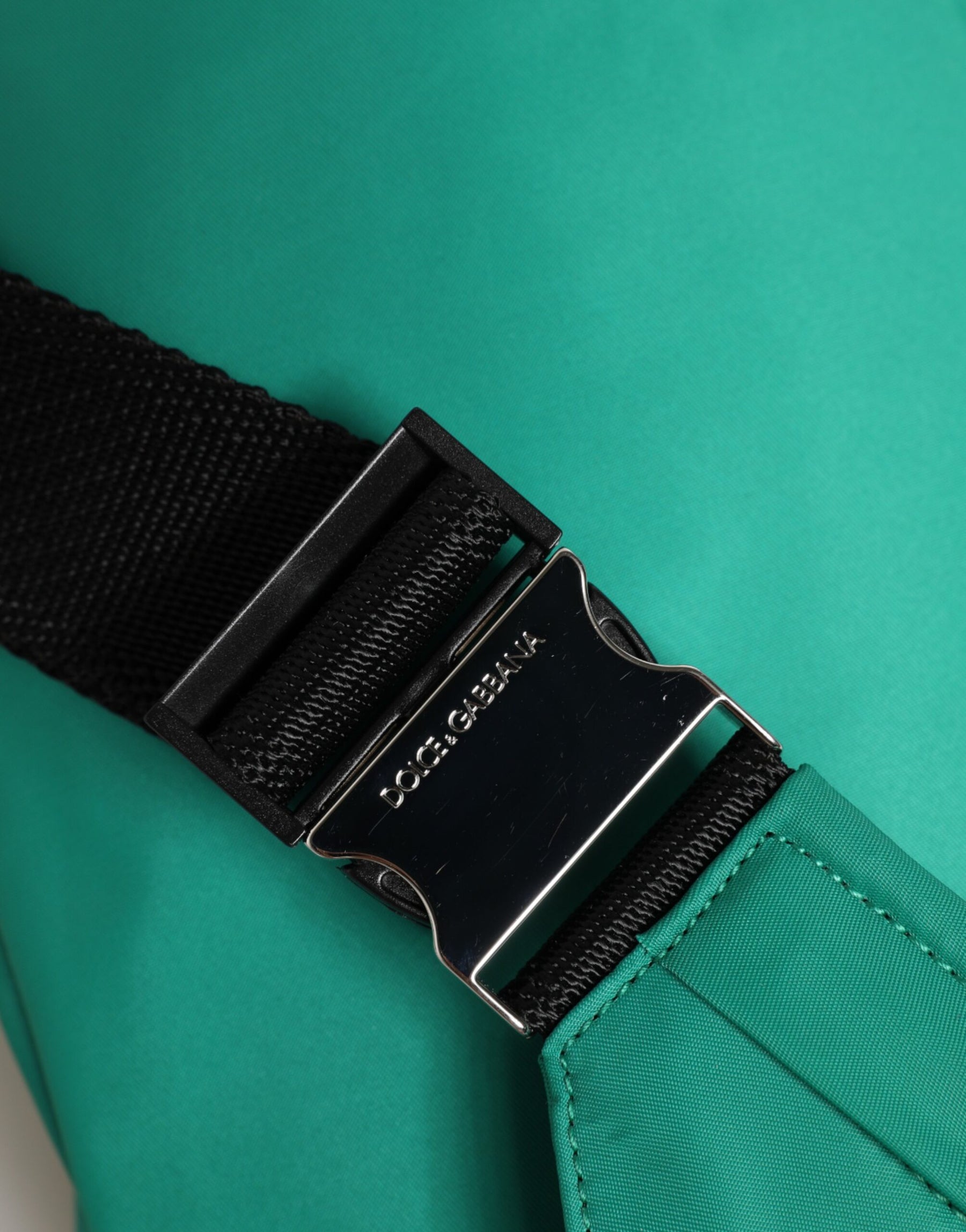 Dolce & Gabbana Green Logo Plaque Nylon Waist Fanny Pack Men's Borse Bag | Regal Royce