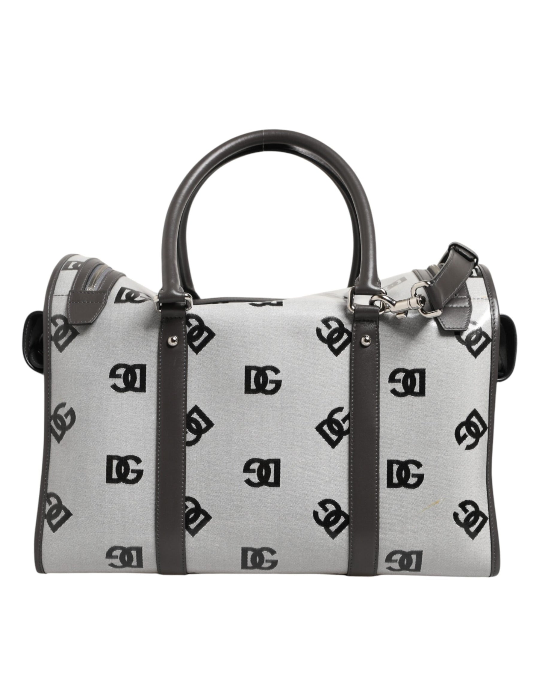 Dolce & Gabbana White DG Logo Pet Carrier Logo Plaque Top Handle Bag | Regal Royce