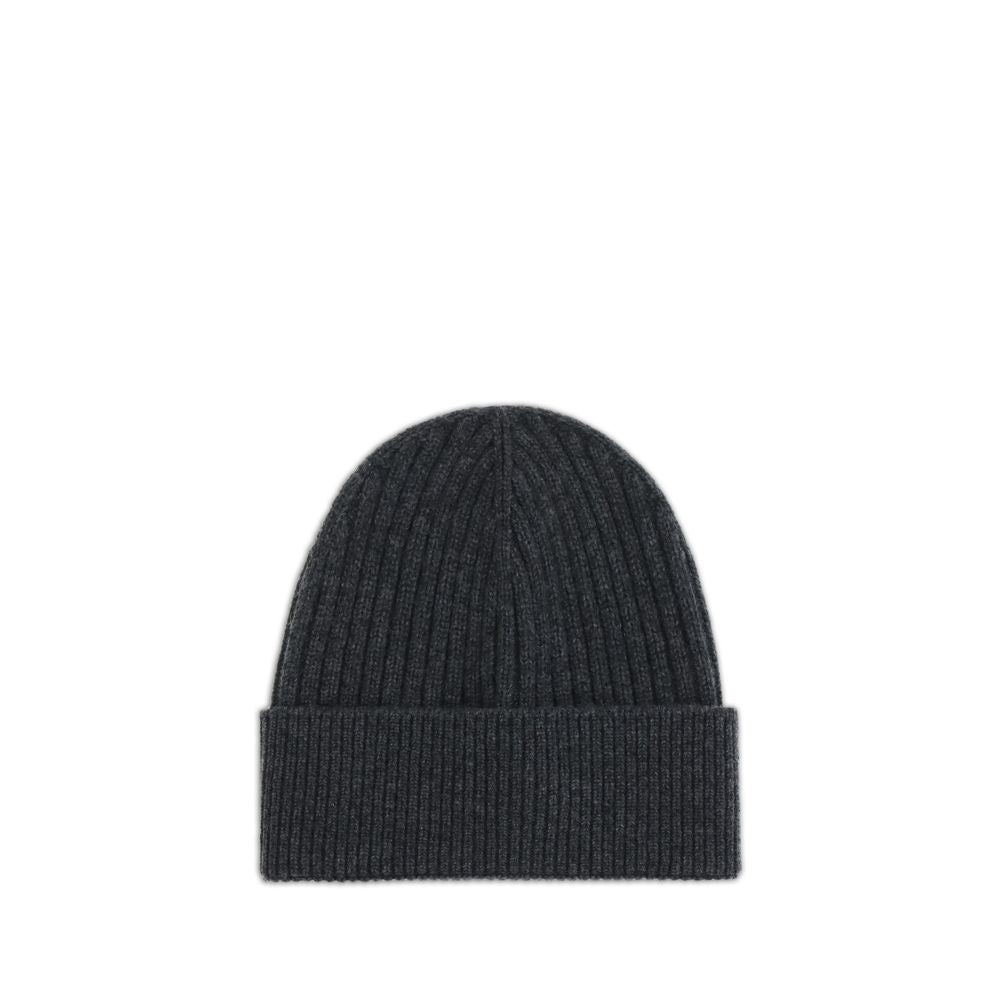 Moncler Grenoble Black Merino Wool Beanie