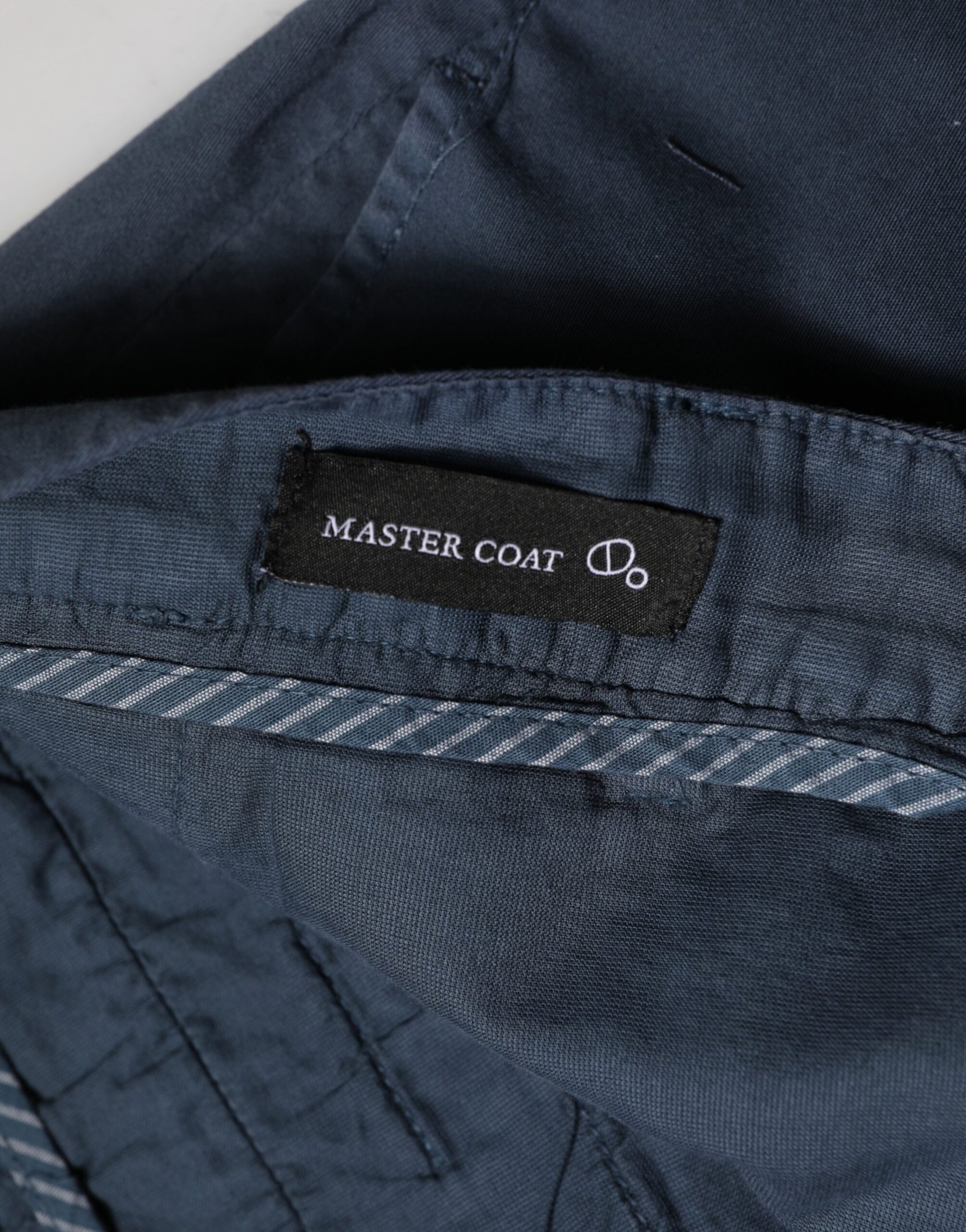Master Coat Blue Skinny Fit Mid Waist Men Chino Trouser Pants | Regal Royce
