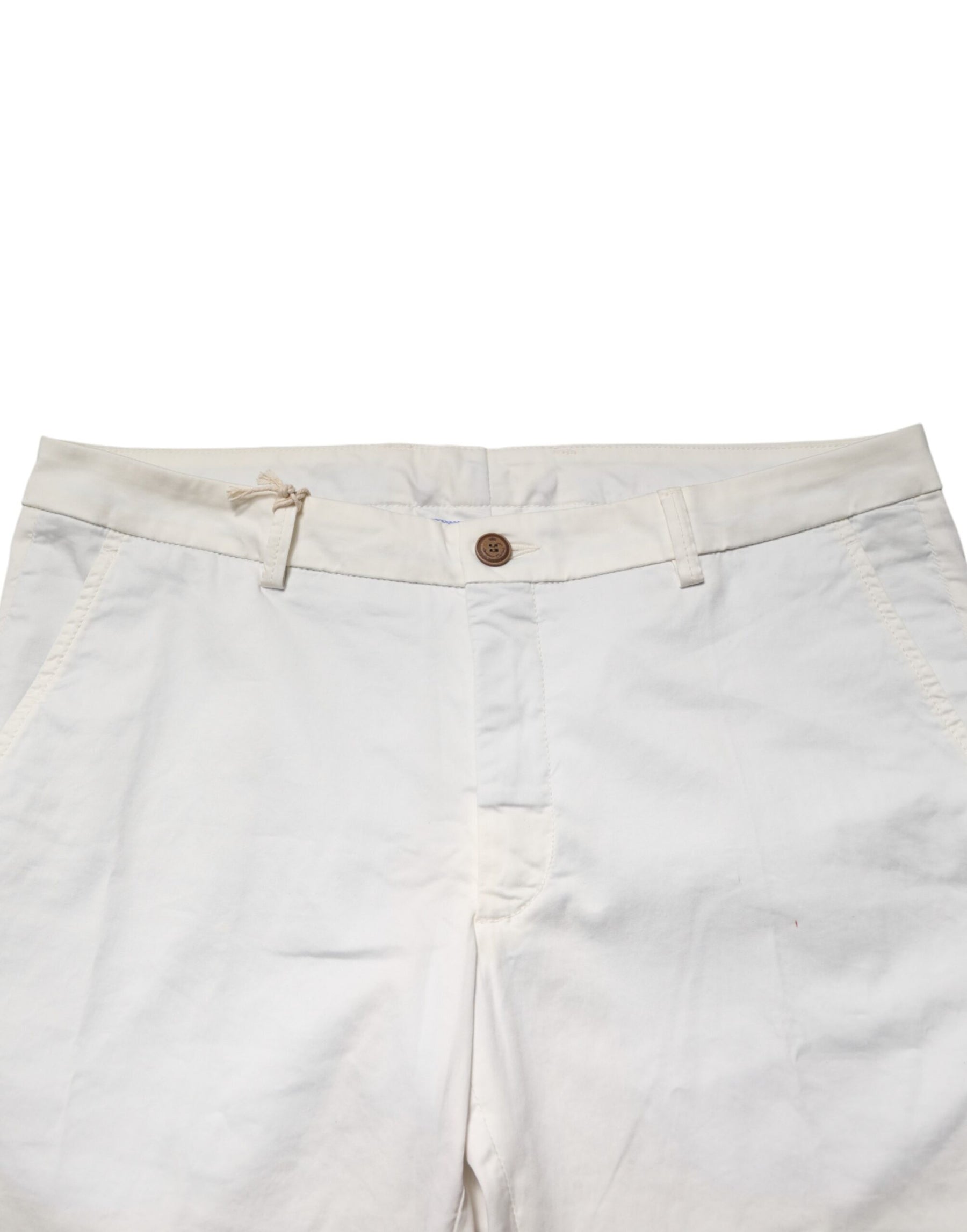 Domenico Tagliente White Tapered Dress Formal Trouser Pants | Regal Royce