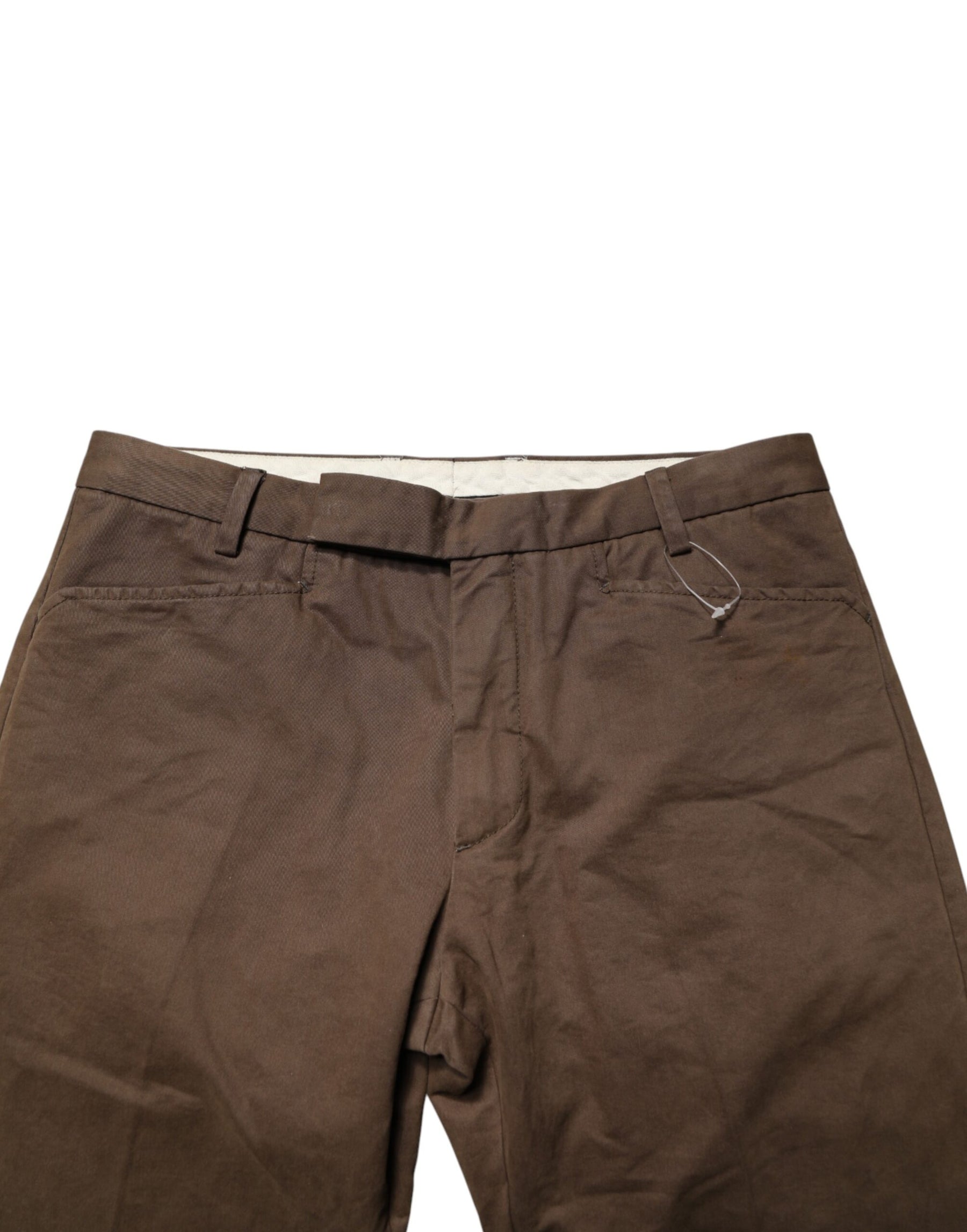 Exte Brown Straight Cut Mid Waist Chino Men Trouser Pants | Regal Royce