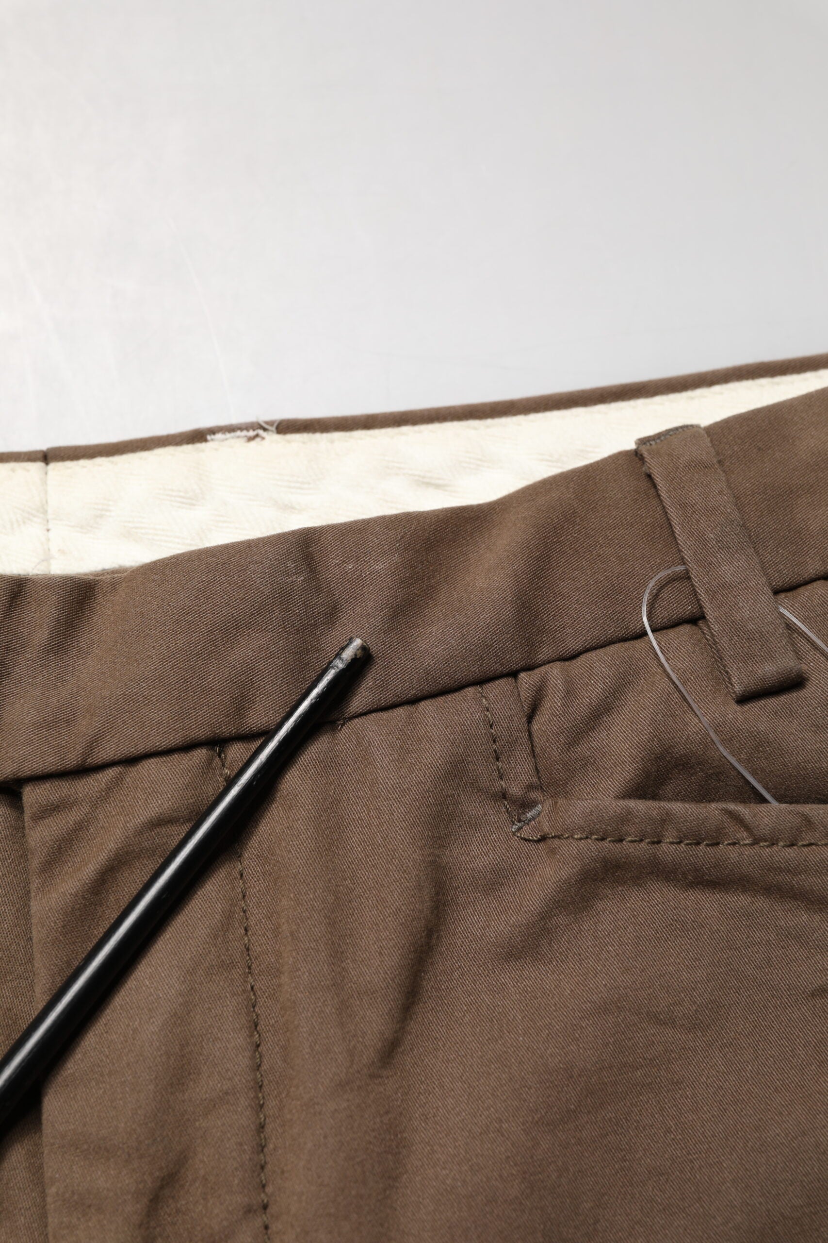 Exte Brown Straight Cut Mid Waist Chino Men Trouser Pants | Regal Royce