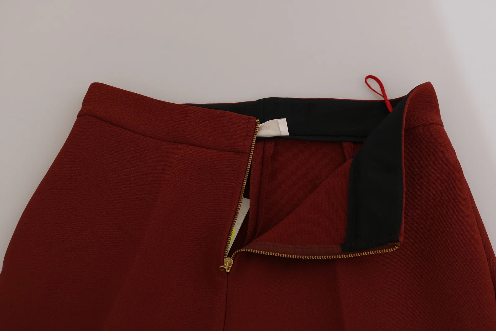 Jucca Red High Waist Cropped Flared Dress Formal Trouser Pants | Regal Royce