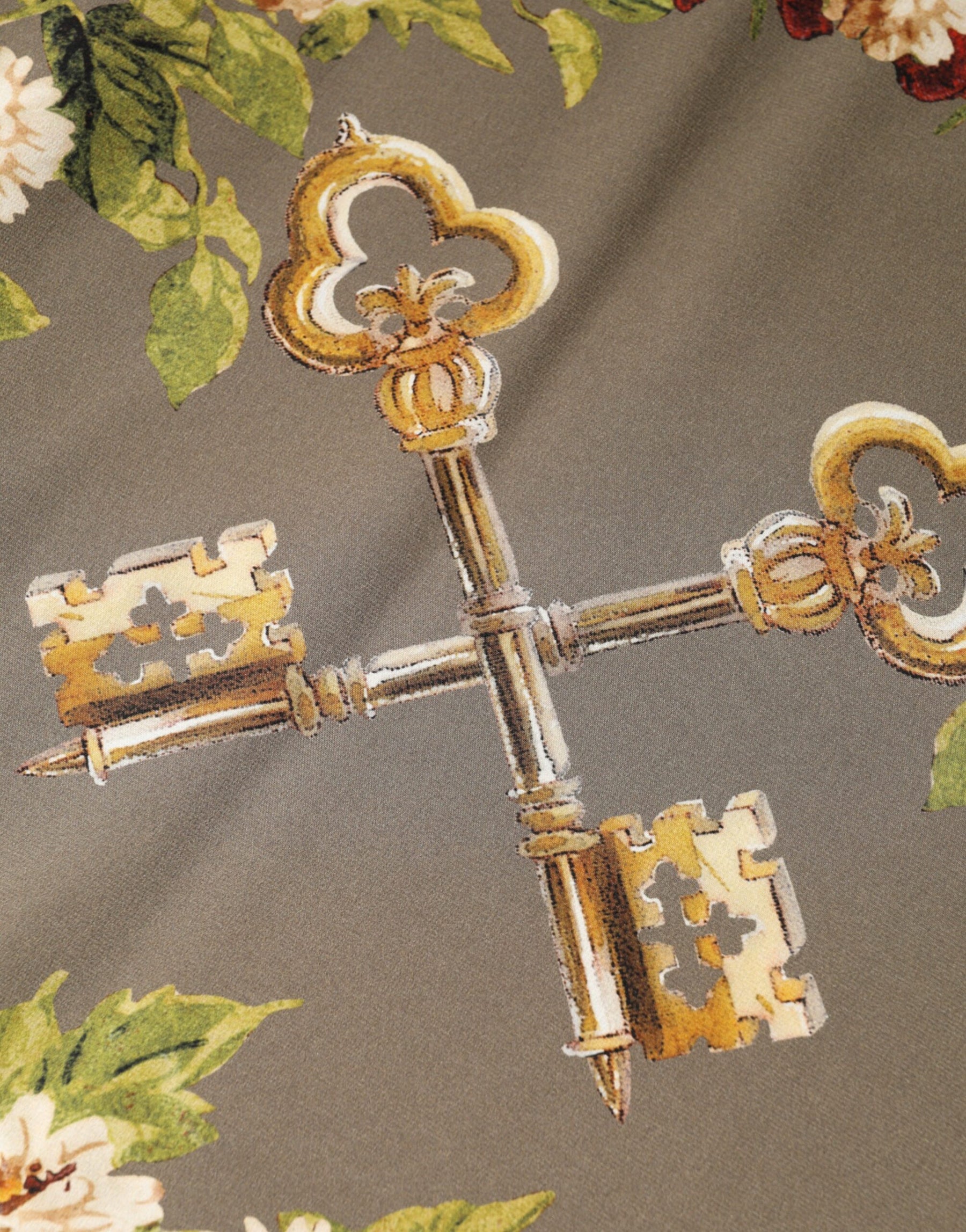 Dolce & Gabbana Enchanted Sicily Silk Crewneck Blouse Sweater | Regal Royce