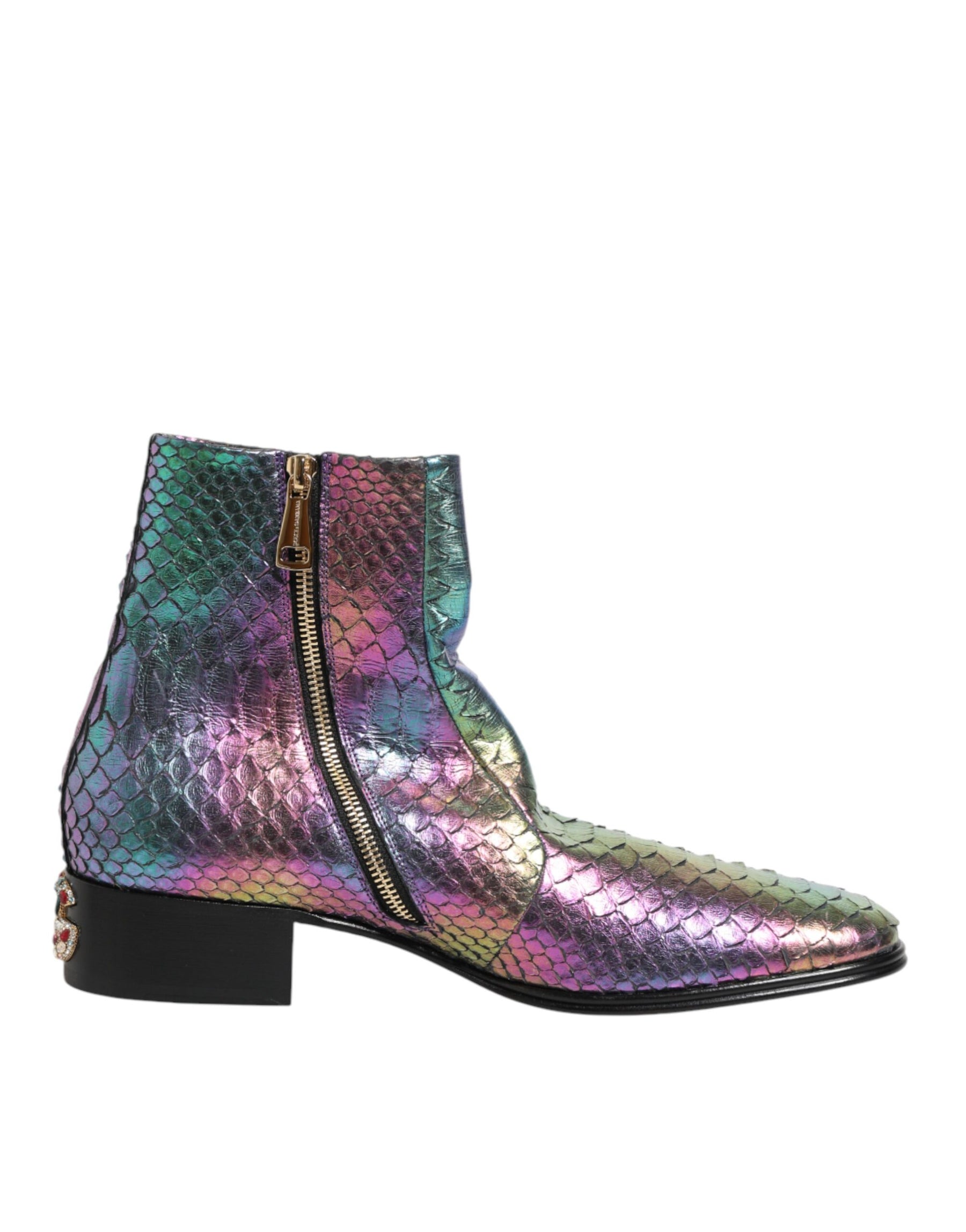 Dolce & Gabbana Multicolor Chelsea Short Ankle Boots Shoes | Regal Royce