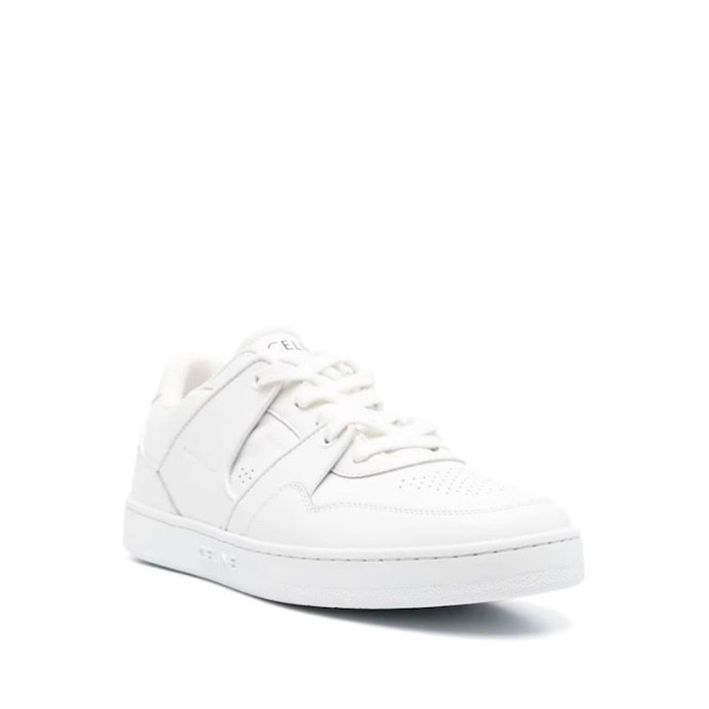 Celine White Calfskin Low Top Sneakers