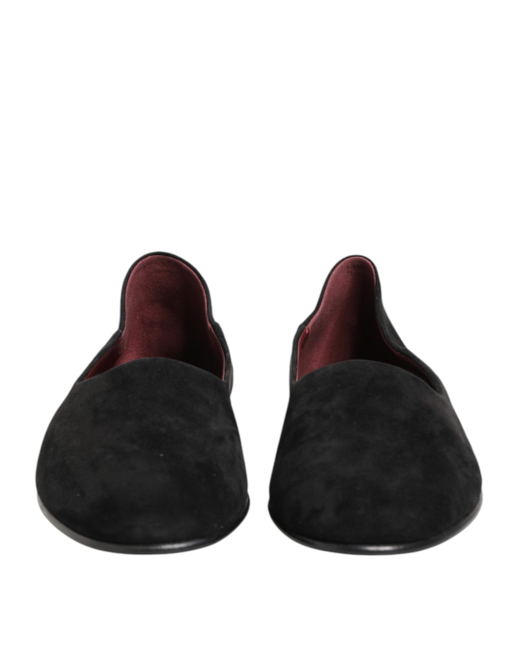 Dolce & Gabbana Black Leather Suede Slip On Loafers Dress Shoes | Regal Royce