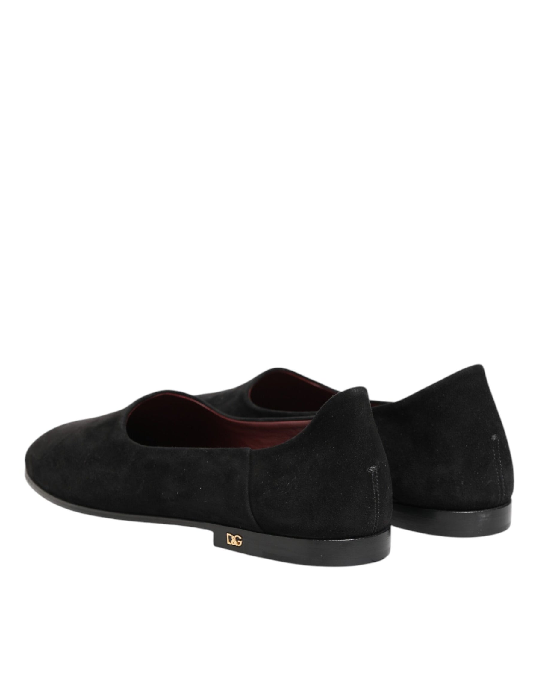 Dolce & Gabbana Black Leather Suede Slip On Loafers Dress Shoes | Regal Royce