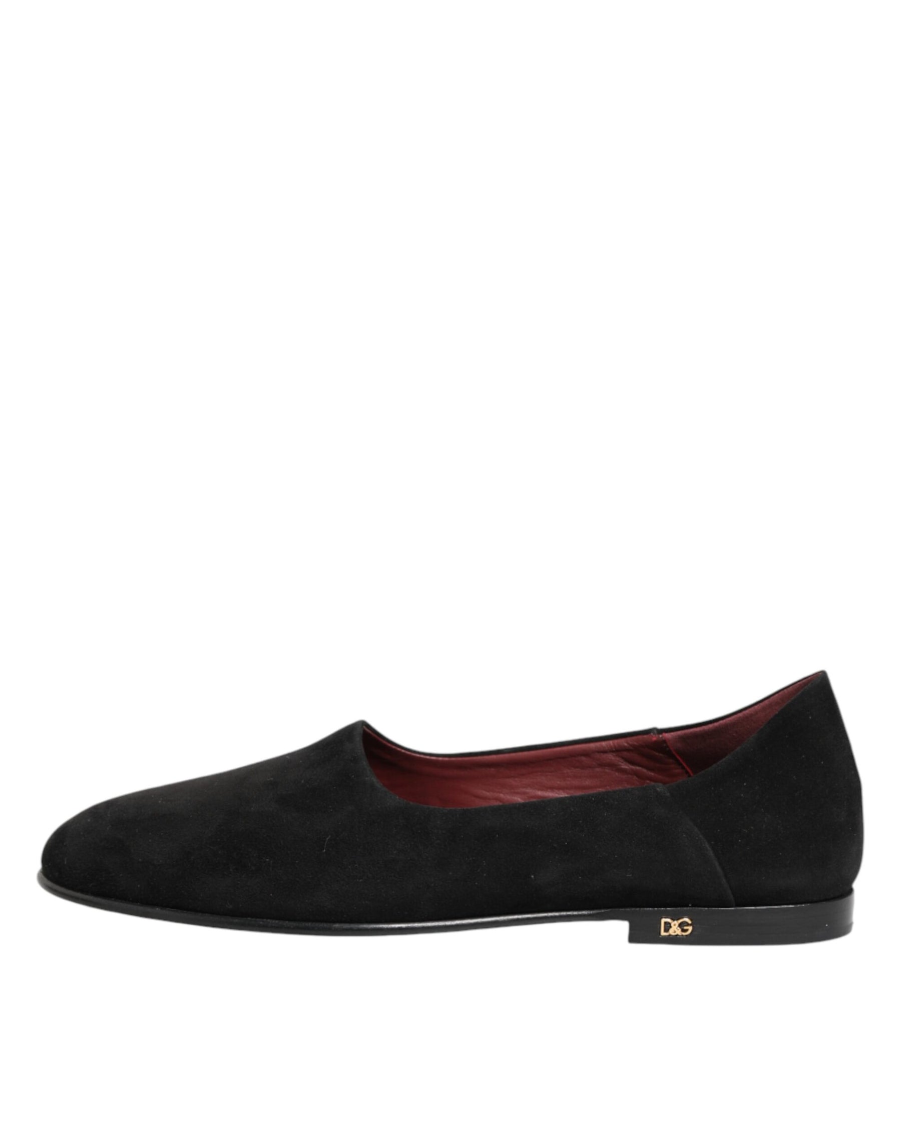 Dolce & Gabbana Black Leather Suede Slip On Loafers Dress Shoes | Regal Royce