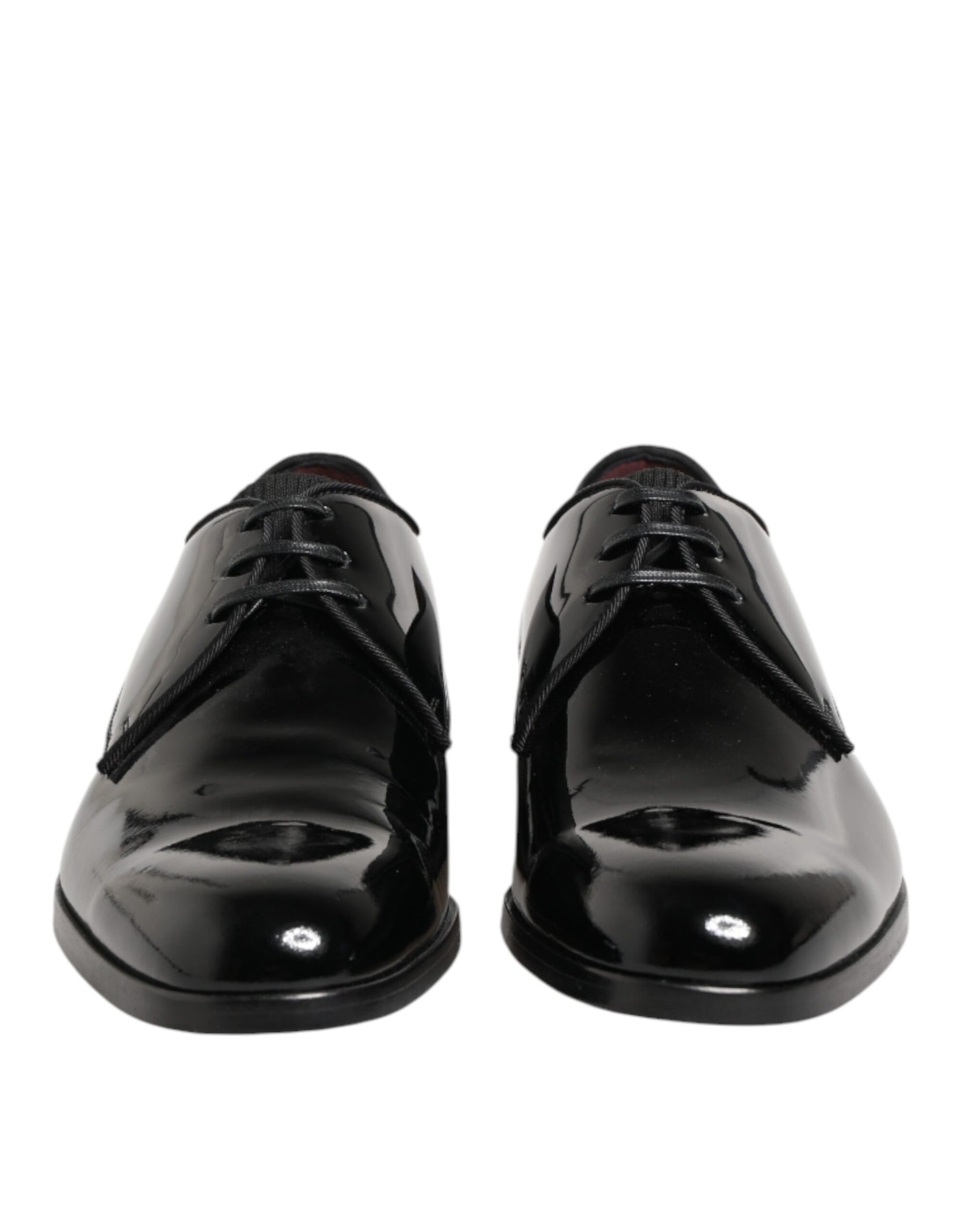 Dolce & Gabbana Black Calfskin Leather Derby Dress Shoes | Regal Royce