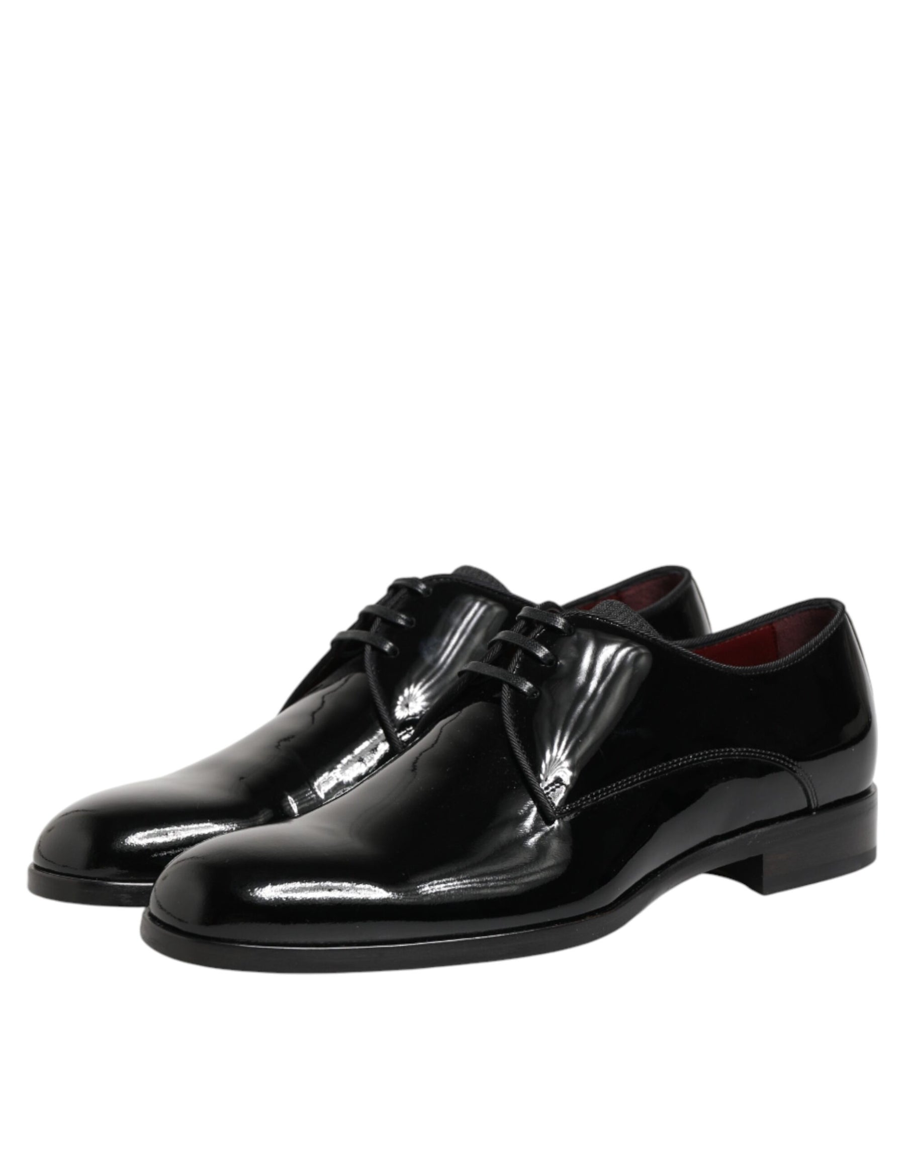 Dolce & Gabbana Black Calfskin Leather Derby Dress Shoes | Regal Royce