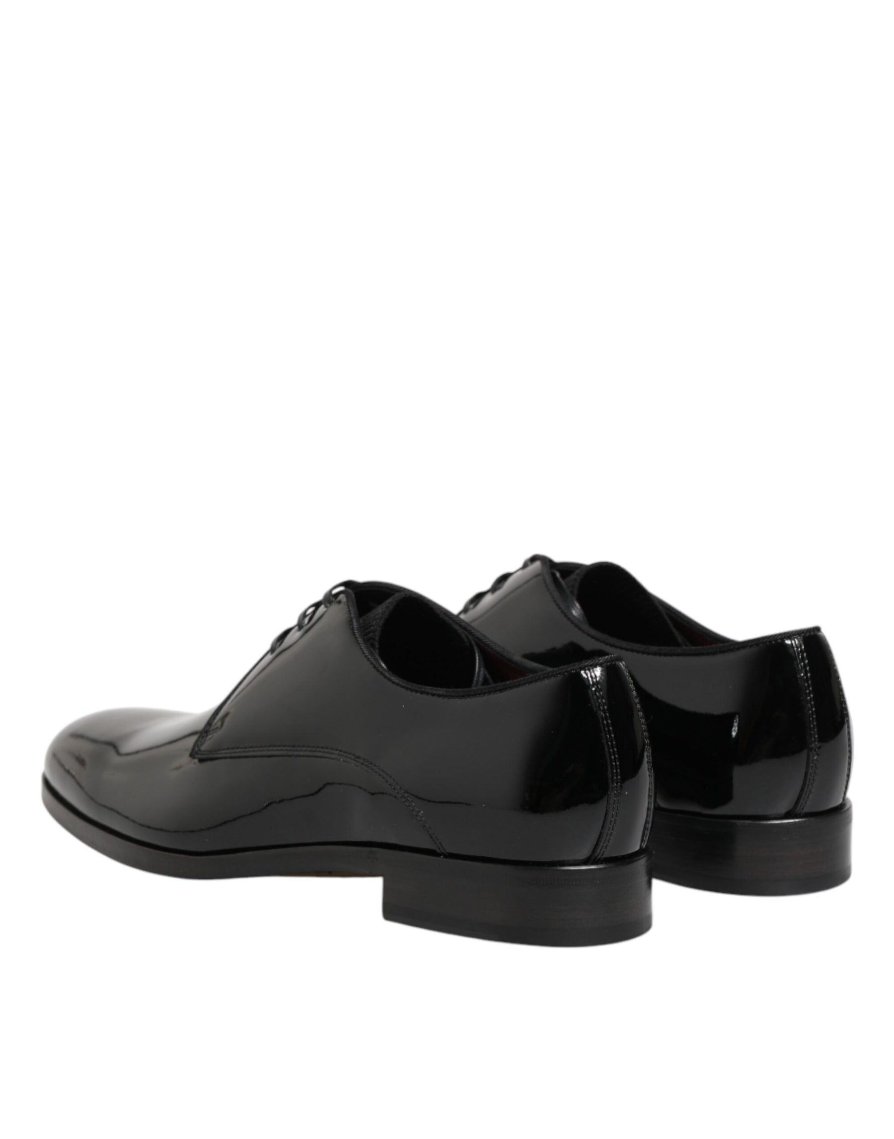 Dolce & Gabbana Black Calfskin Leather Derby Dress Shoes | Regal Royce