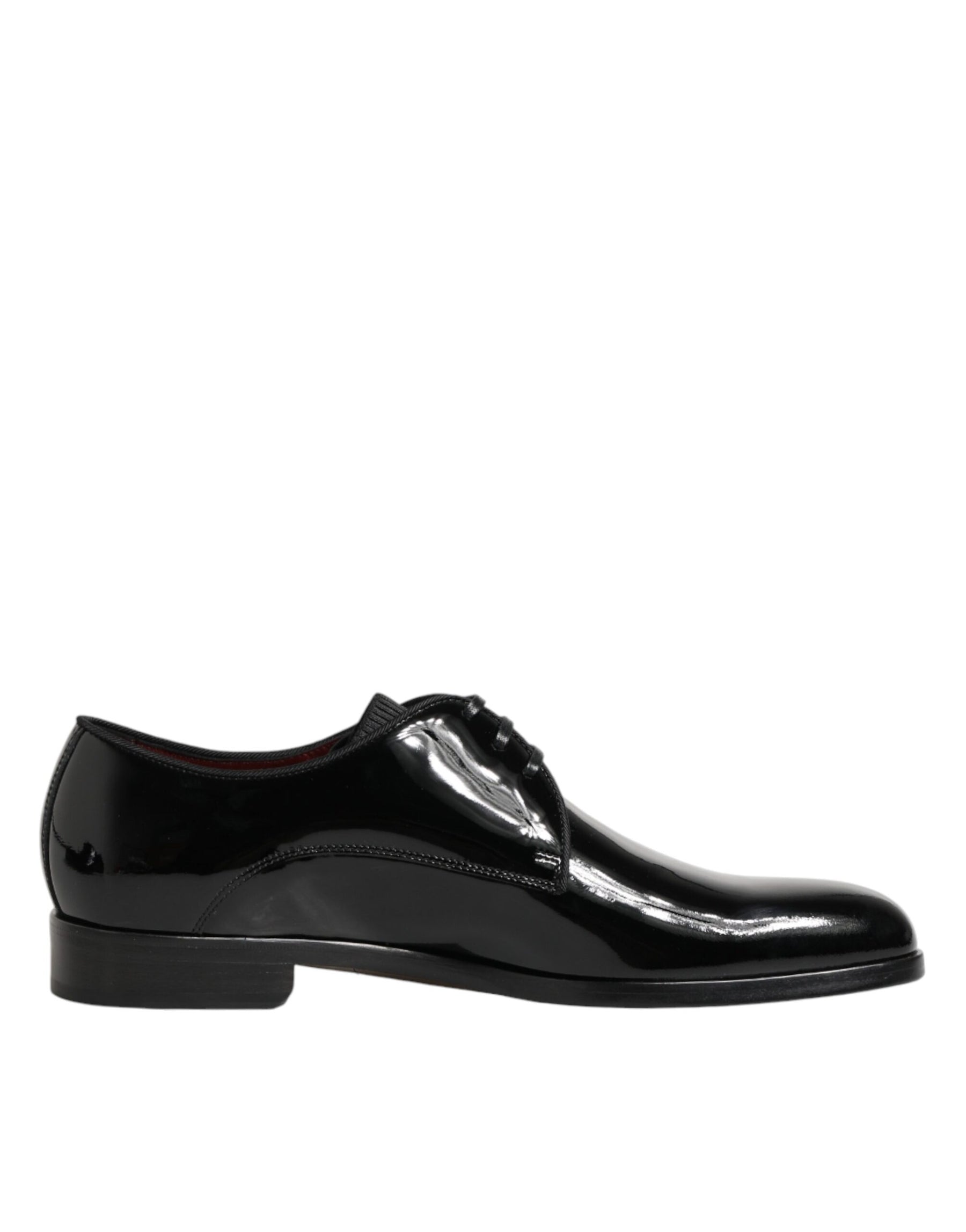 Dolce & Gabbana Black Calfskin Leather Derby Dress Shoes | Regal Royce