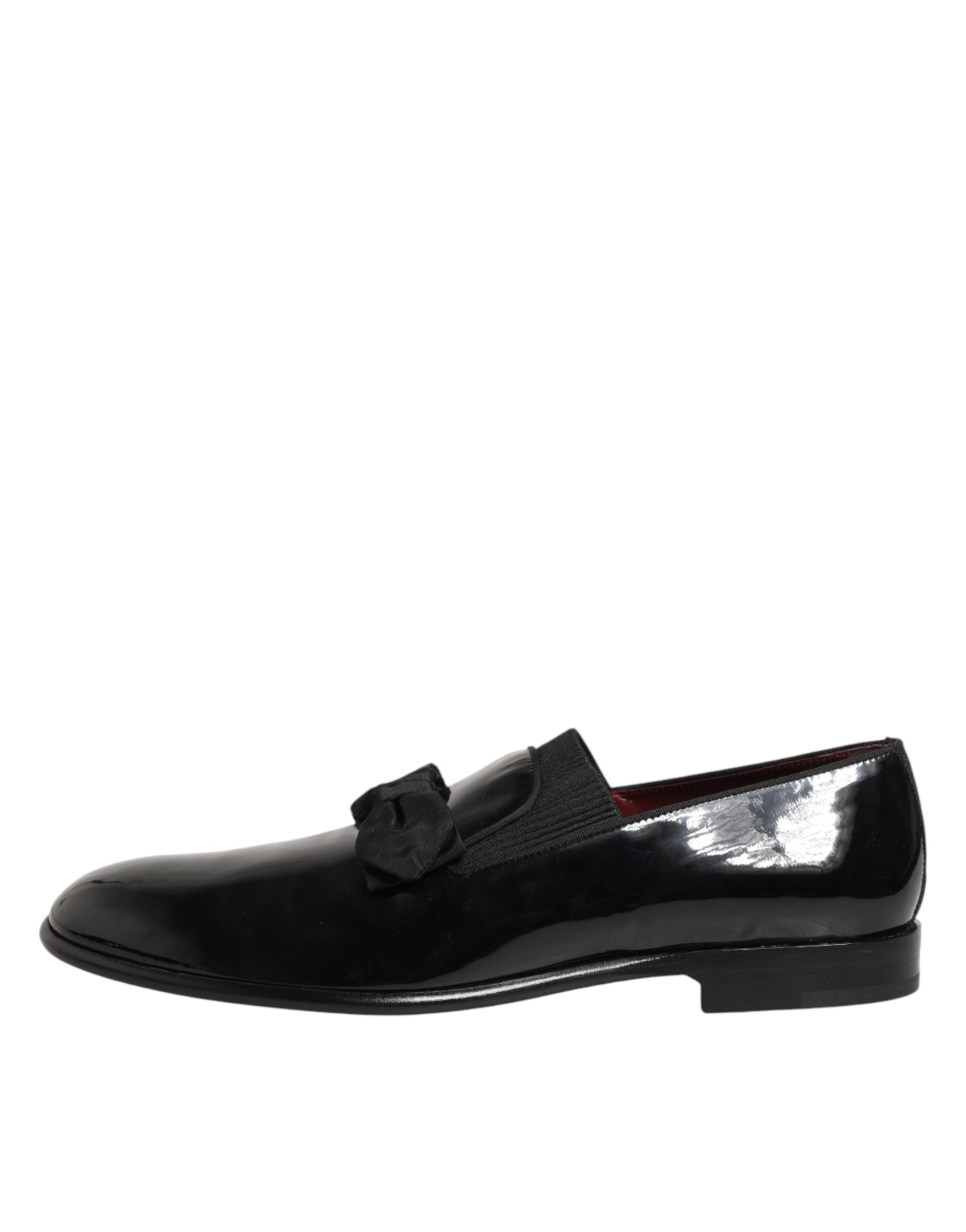 Dolce & Gabbana Black Leather Slip On Dress Men Loafers Shoes