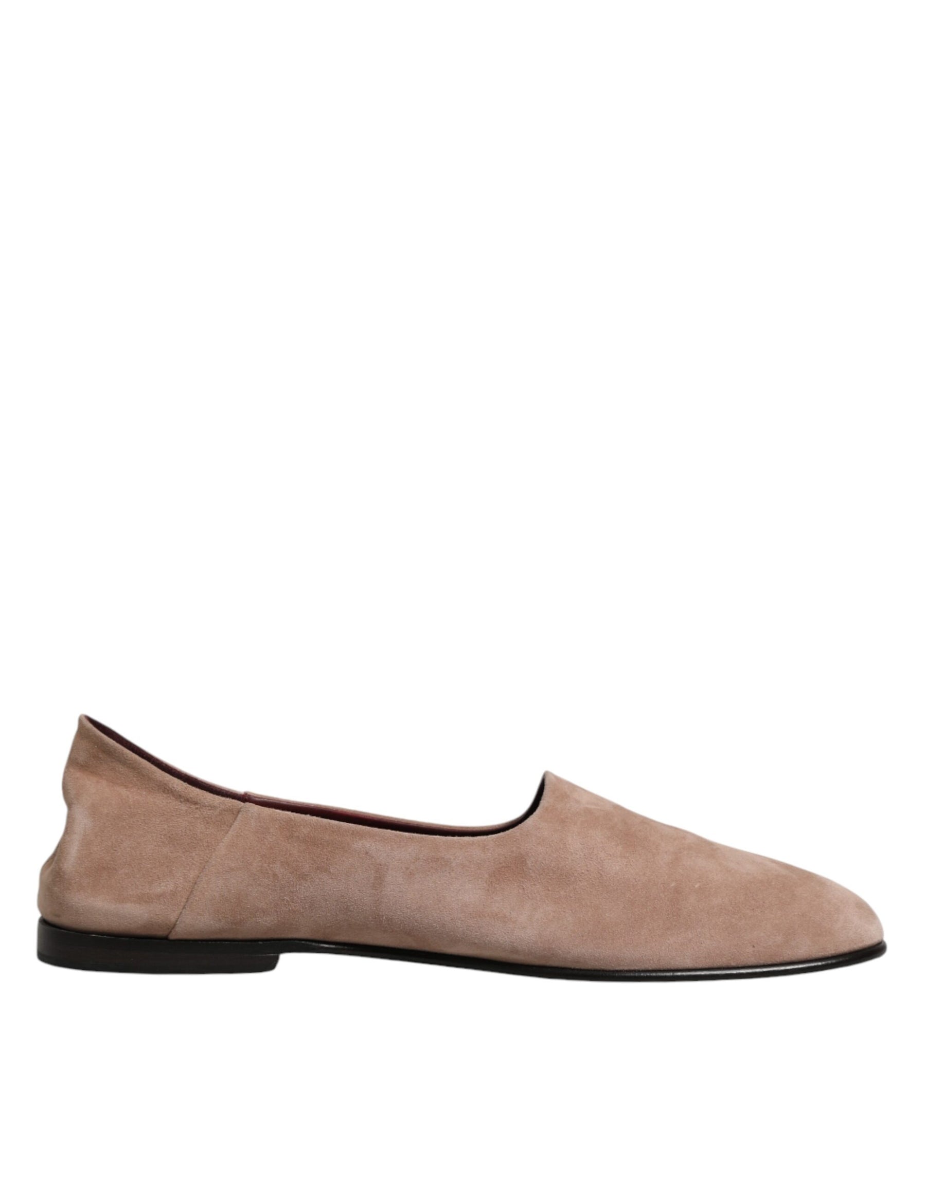 Dolce & Gabbana Beige Leather Suede Slip On Loafers Dress Shoes | Regal Royce