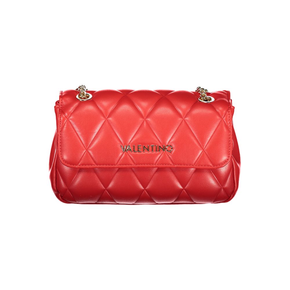 Mario Valentino Red Polyurethane Women Handbag | Regal Royce