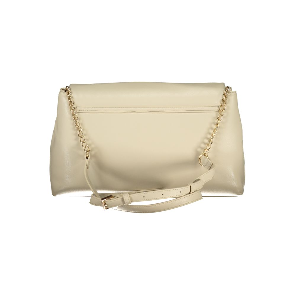 Mario Valentino Beige Polyurethane Women Handbag | Regal Royce