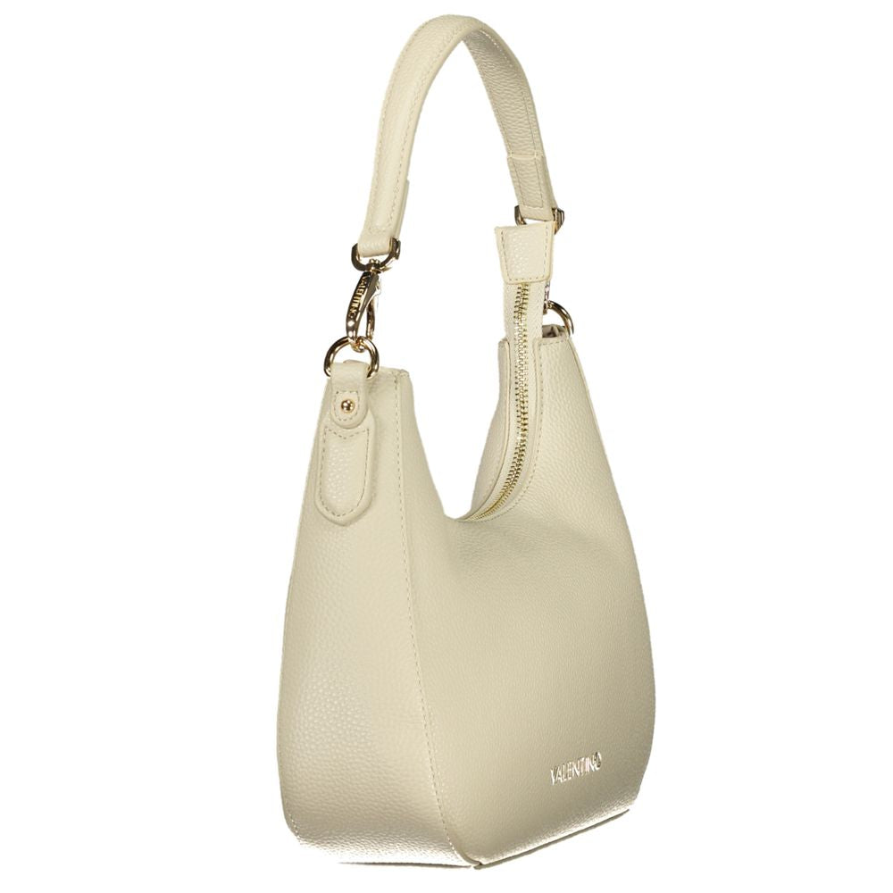 Mario Valentino Beige Polyurethane Women Handbag | Regal Royce