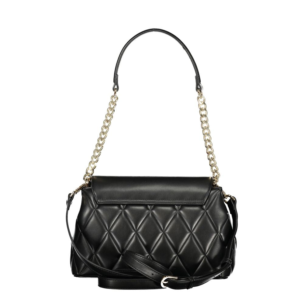 Mario Valentino Nero Polyurethane Women Shoulder Bag | Regal Royce